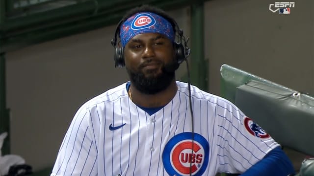 Franmil Reyes took to Instagram to show off his new rainbow dreadlocks