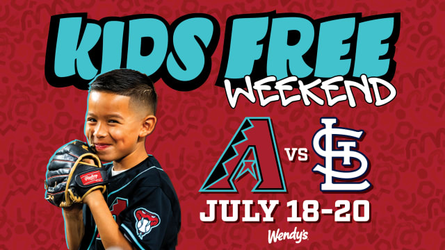 Kids Free Weekend Returns: Get Free D-backs Tickets for Kids 15 & Under for July 18-20
