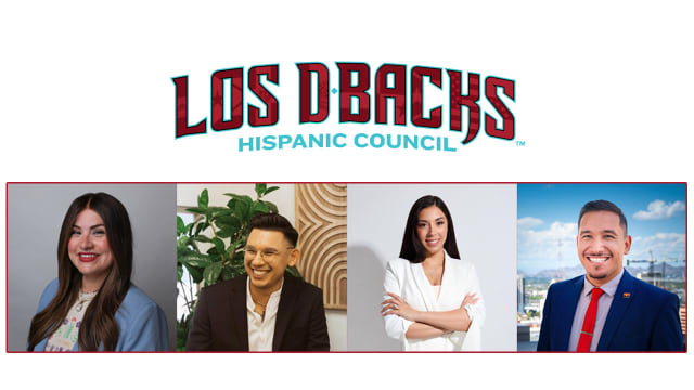 Four young Hispanic leaders empowering Arizona's Latino community to be honored with Los D-backs Líderes Under 40 Awards during D-backs Hispanic Heritage Weekend