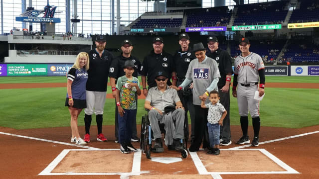 Marlins honor Lou Gehrig, raise ALS awareness