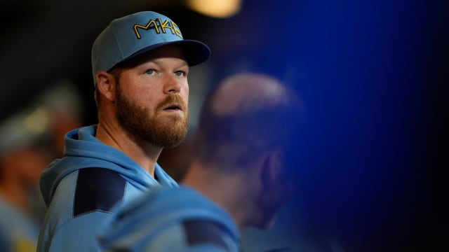 Brandon Woodruff hit in elbow by liner in rehab start