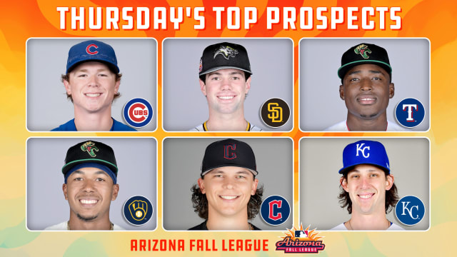 Thursday's top prospect Fall League performers