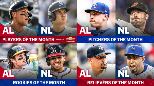 MLB monthly award winners for May 2025