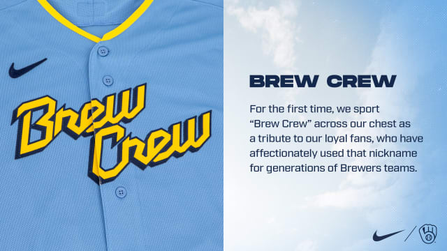 When will Milwaukee Brewers get City Connect jersey like Giants wore?