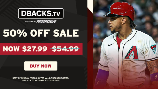 DBACKS.TV only $27.99 for the rest of the season with special All-Star celebration offer