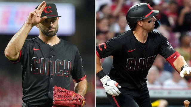 Nick Martinez near no-no, Spencer Steer 3 homers lift Reds to win over Padres