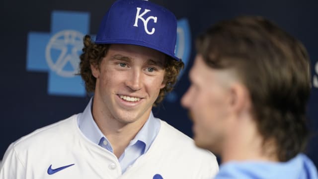 First-round Draft pick Sean Gamble introduced by Royals