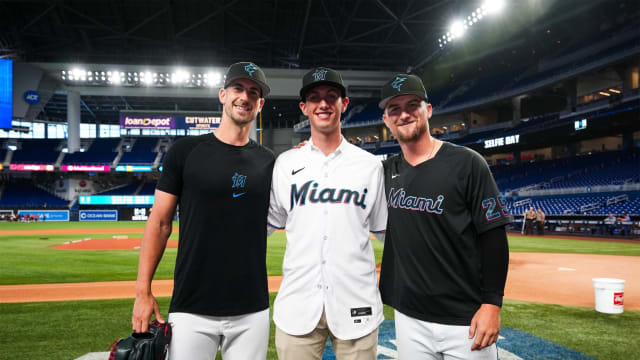 This Marlins Draft pick got a special gift