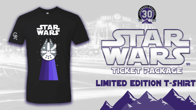 August 3, 2019 Colorado Rockies - STAR WARS Shirt - Stadium