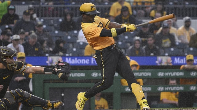 Andrew McCutchen gave a sassy look to former teammate Gerrit Cole