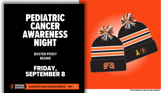 SFGiants on X: Tonight is Pediatric Cancer Awareness Night at