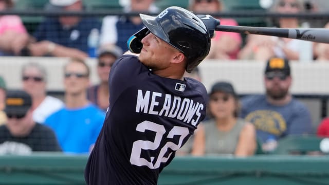 Tigers summon No. 10 prospect Meadows, in lineup Monday