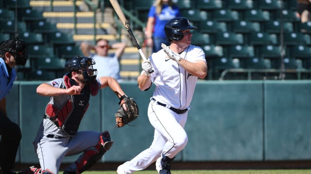 Tigers' Keith crushes 1st AFL home run