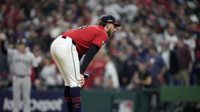 Tanner Bibee strong in ALCS Game 5 before Stanton homer