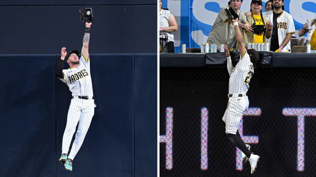 Jackson Merrill, Fernando Tatis rob D-backs of two home runs in shutout win