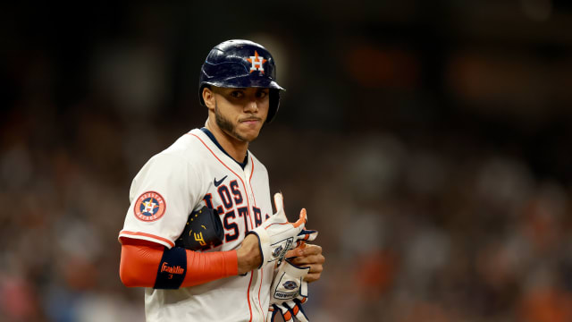 Jeremy Peña scratched with left oblique injury