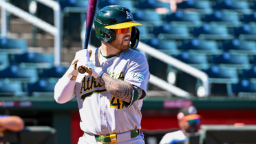 A's prospect White breaks out with 2-homer, 7-RBI Fall league performance