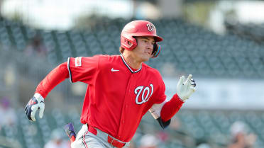 Nats' No. 5 prospect went from watching Spring Breakout in '25 to setting the RBI record in '26