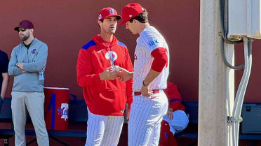 Phils' top prospect Painter talks changeups with franchise icon