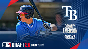 Rays select top-ranked Draft prospect Emerson with No. 2 overall pick