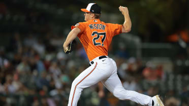 O's add RHP Weston (2022 8th-round pick) to 'pen for 1st MLB call-up