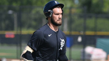 Tigers' No. 3 prospect Briceño homers for first time this year in second rehab game