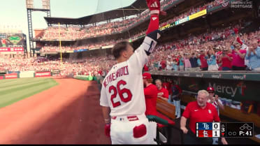 Wetherholt clobbers first HR 425 feet to dead center