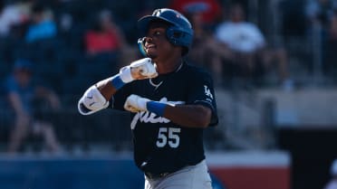 Dodgers' top prospect showcasing even more pop, ability to get on base in June