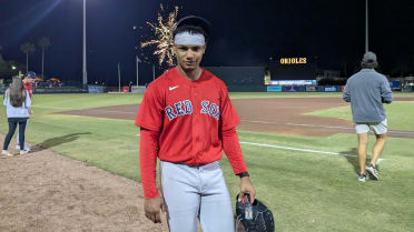 Before fireworks show, Eyanson creates his own by hitting 100 for first time