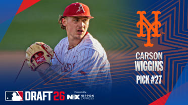 Mets take high-upside Arkansas righty Wiggins with 27th overall pick