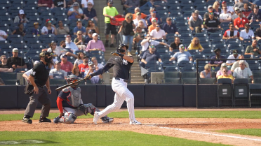 Two hits, two HRs for Jones … and this one ends up in the parking lot