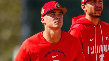 Phillies top prospect Miller (back) no longer doing baseball activities
