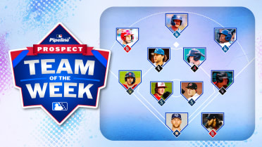 Five Top 100 prospects -- including two making history -- lead Team of the Week