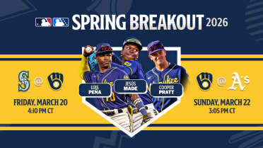 Here's the Brewers' player pool for their Spring Breakout game