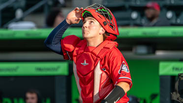 This super utility prospect can play every infield position -- including catcher!