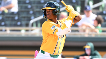 This 2025 int'l signee is zooming up A's prospect rankings