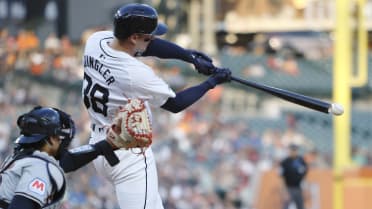 Dingler records 1st hit, RBI in MLB debut against team he grew up rooting for