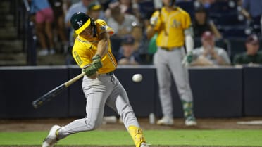 Thomas (A's No. 2 prospect) called up, makes huge play in MLB debut