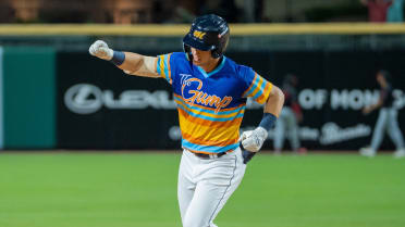 Rays' top prospect becomes 3rd Minor Leaguer to reach 15 HRs/30 SBs in 2026