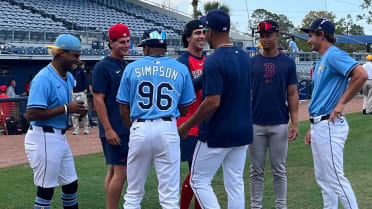 Rays, Red Sox prospects rekindle friendships at Spring Breakout