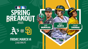 Watch LIVE: A's-Padres Spring Breakout game