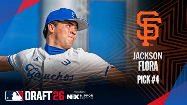 Giants nab top pitcher, Bay Area native Flora with 4th pick in '26 Draft