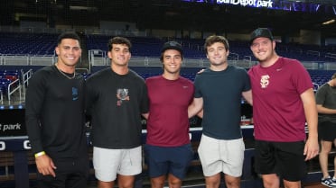 In-state products excited to suit up together in Marlins' organization