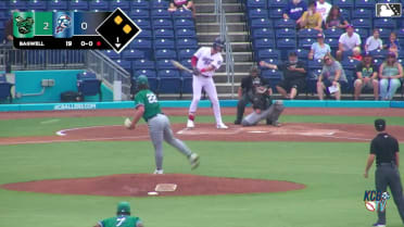 Timeout not granted, so prospect improvises on a balk and somehow gets a hit