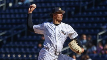 Yankees' Lagrange unleashes 102.8 mph heater -- the fastest Triple-A pitch of '26