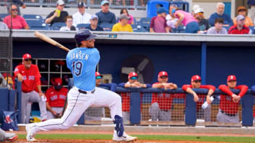 Jansen homers in 1st Rays AB -- and how about that catch from Simpson?