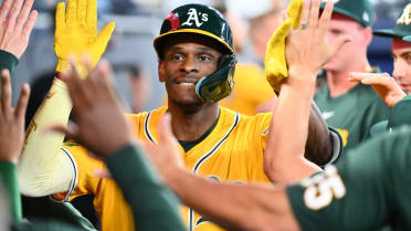One day after a stunning steal of a HR, Clarke hits the 1st of his MLB career