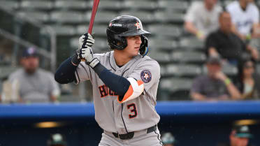 After first full pro season cut short, Astros' Monistere getting reps in AFL
