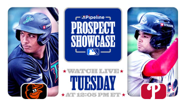 MLB Pipeline Prospect Showcase features Triple-A Phils, O's matchup (12:05 p.m. ET, Tues.)