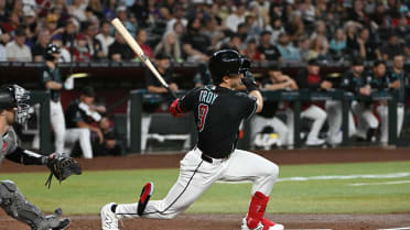 Troy (D-backs' No. 4 prospect) doubles in 1st big league at-bat